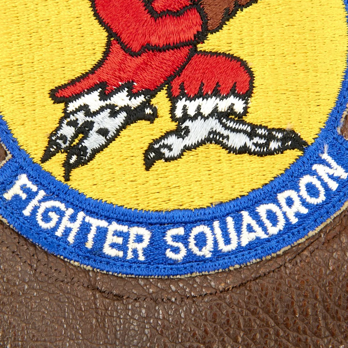 Original U.S. WWII and Korean War 334th Fighter Squadron A-2 Flight Jacket with Helmet