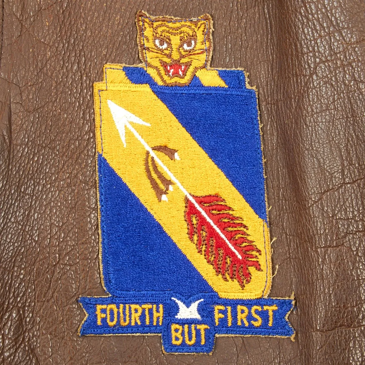 Original U.S. WWII and Korean War 334th Fighter Squadron A-2 Flight Jacket with Helmet