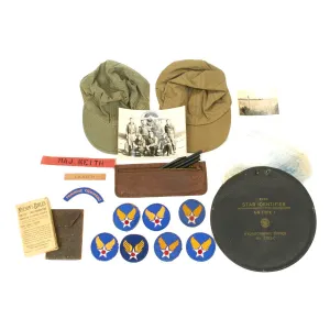 Original U.S. WWII Army Air Force Pilot Group of Major Joe H Keith