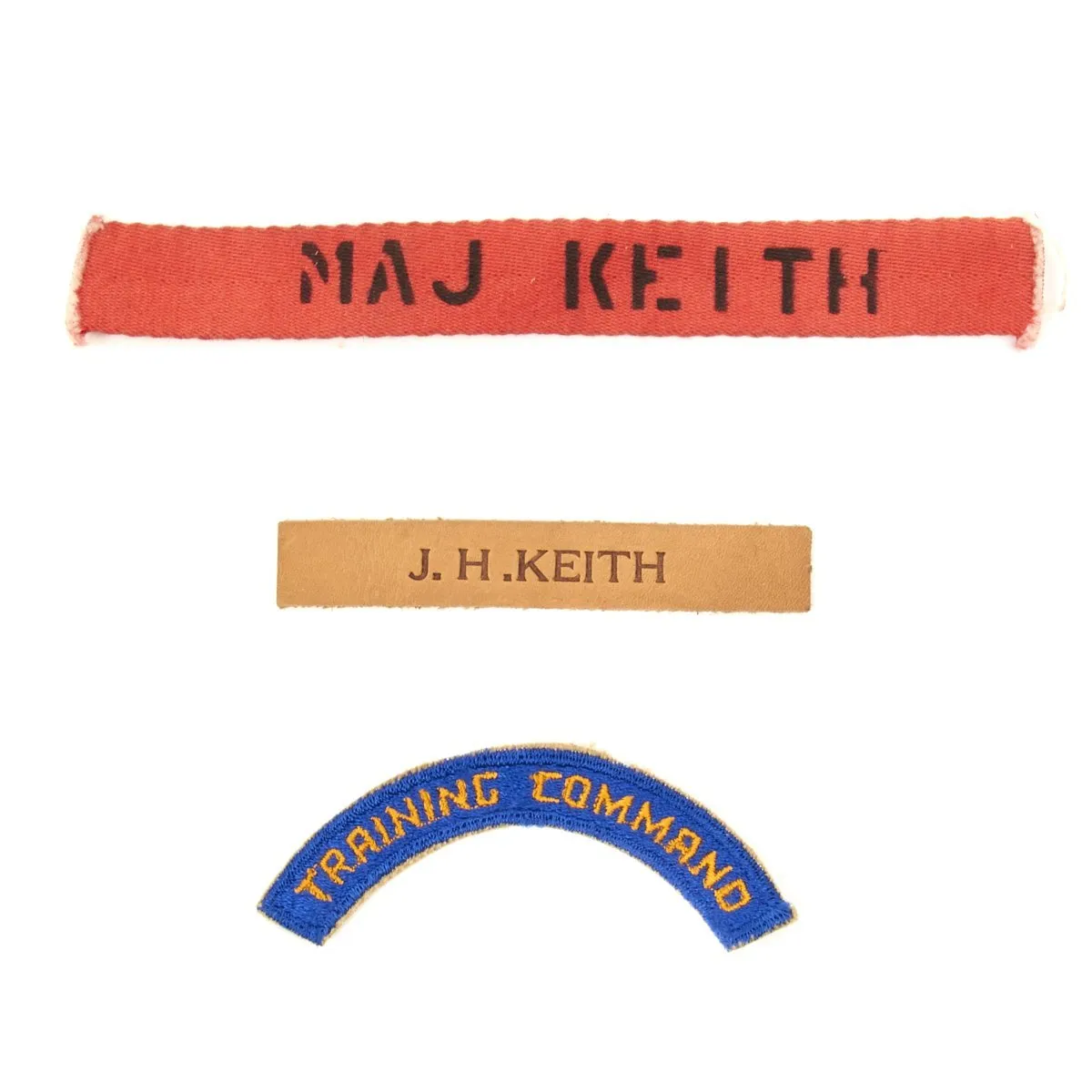 Original U.S. WWII Army Air Force Pilot Group of Major Joe H Keith