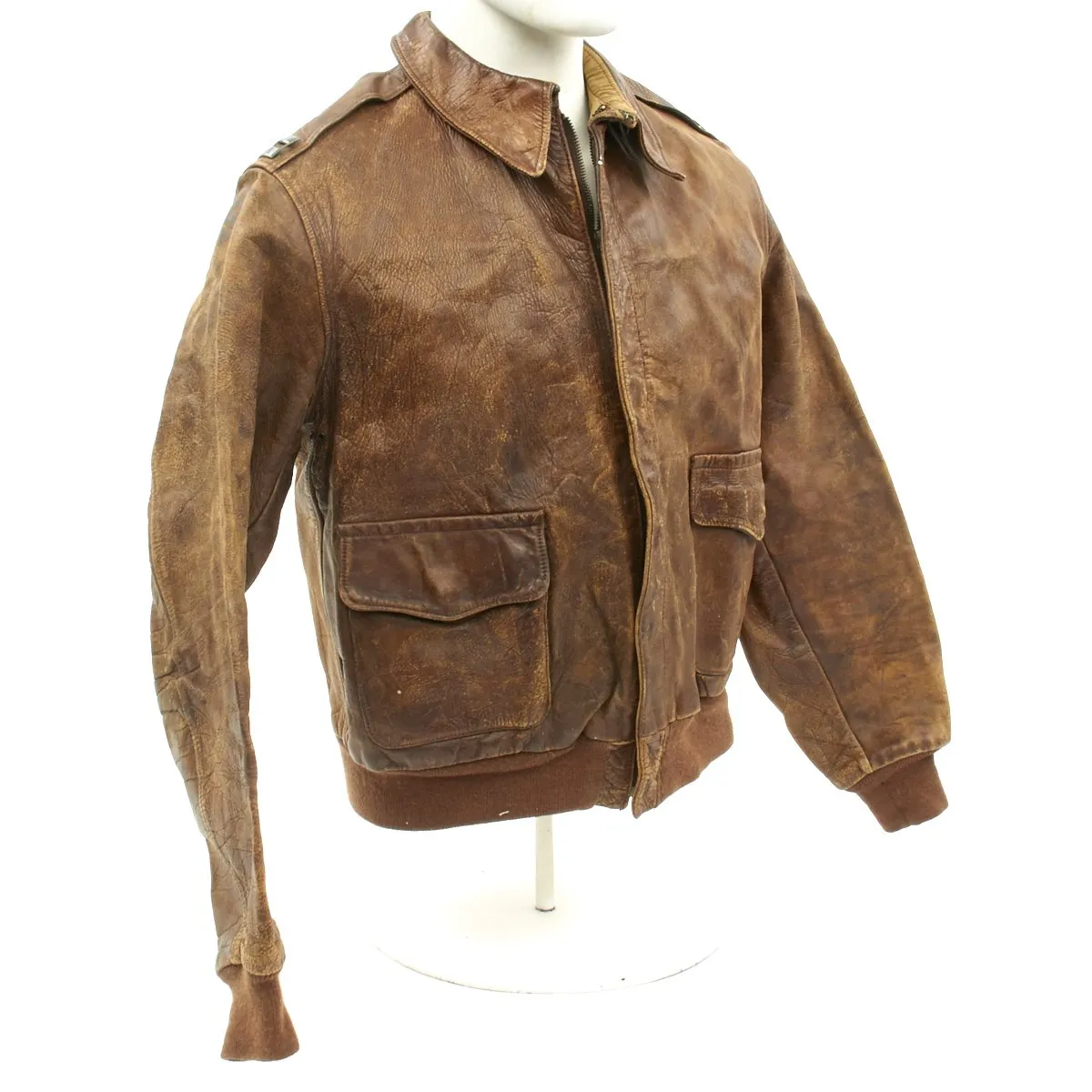 Original U.S. WWII B-17 Bomber Tantalizing Takeoff A-2 Flight Jacket