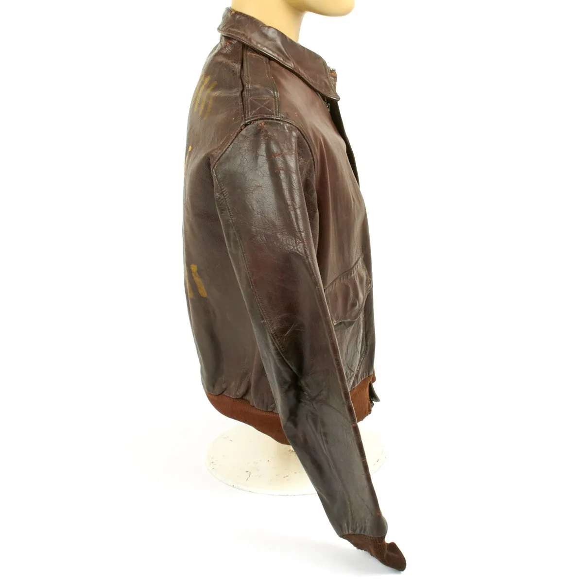 Original U.S. WWII B-17 Bomber Veni Vidi Vici A-2 Flight Jacket (Size 42)