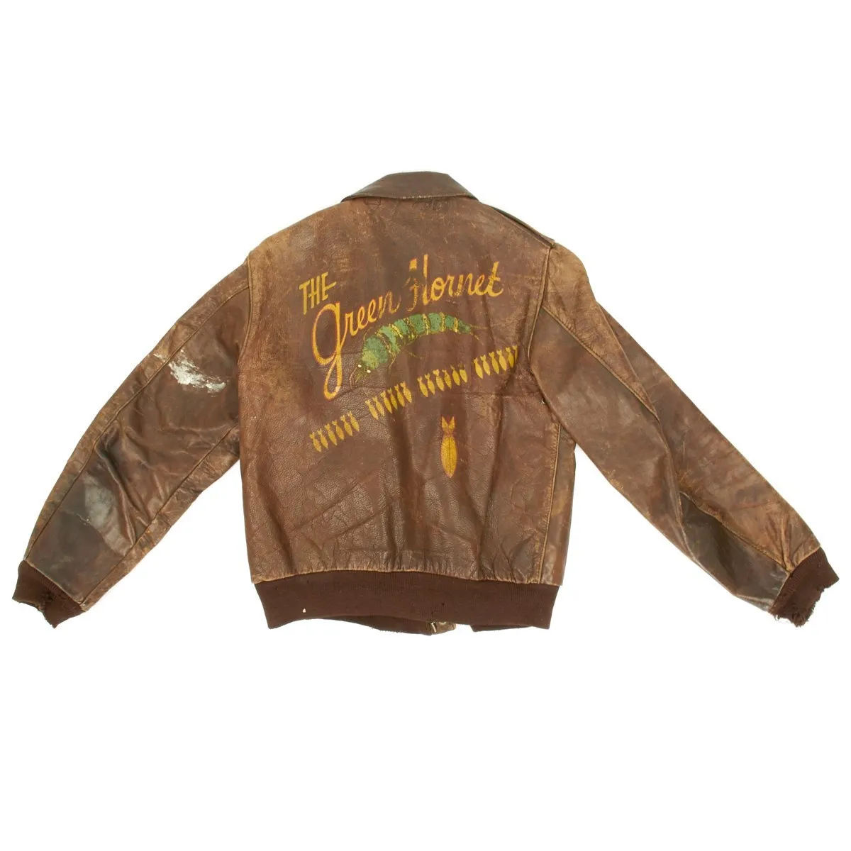 Original U.S. WWII B-17 GREEN HORNET 359th Bomb Squadron A-2 Flight Jacket