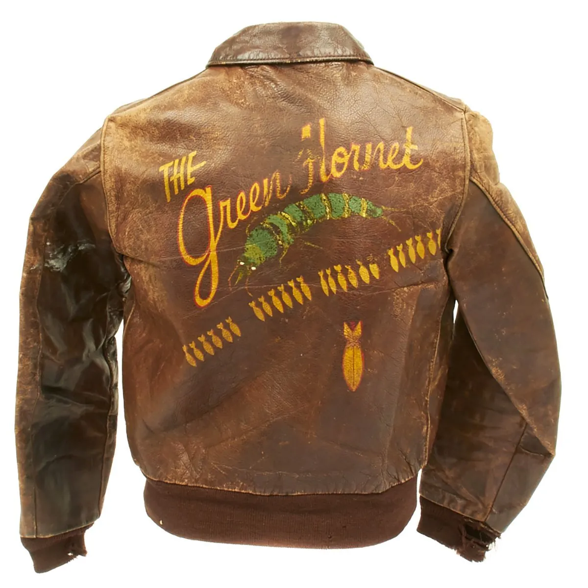 Original U.S. WWII B-17 GREEN HORNET 359th Bomb Squadron A-2 Flight Jacket