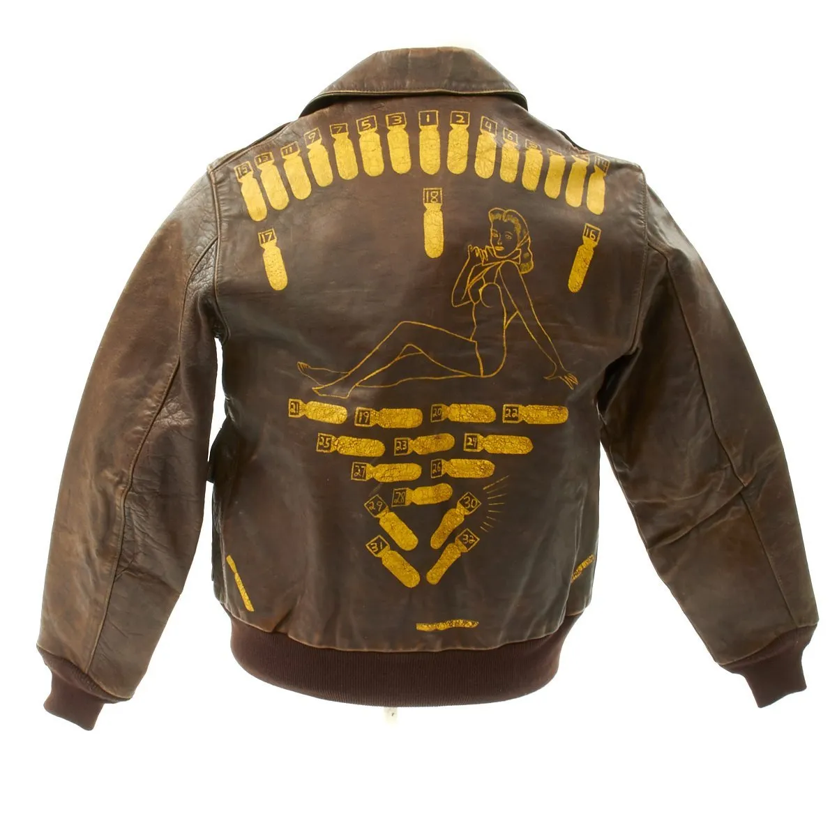 Original U.S WWII B-24 Homeward Angel Named 784th Bomb Squadron A-2 Flight Jacket