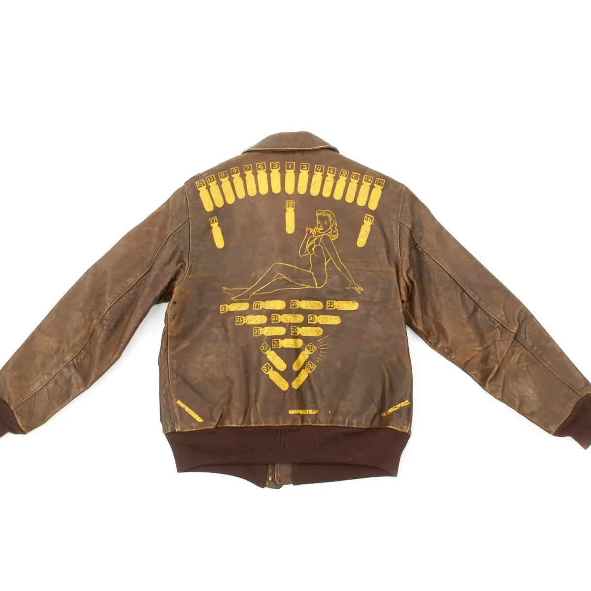 Original U.S WWII B-24 Homeward Angel Named 784th Bomb Squadron A-2 Flight Jacket