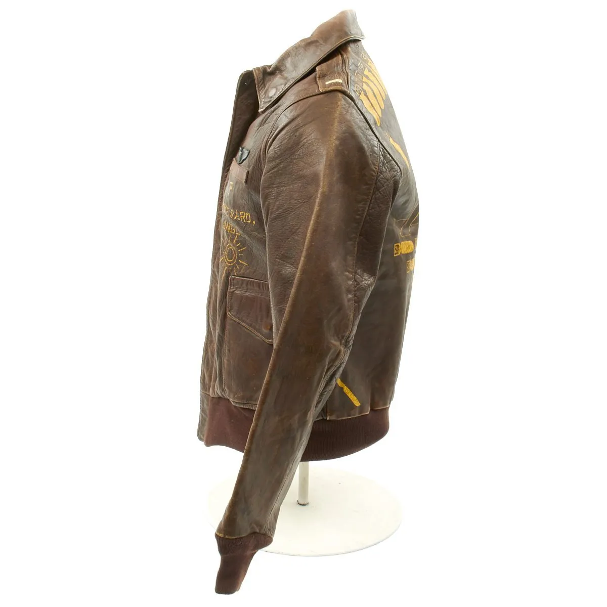 Original U.S WWII B-24 Homeward Angel Named 784th Bomb Squadron A-2 Flight Jacket