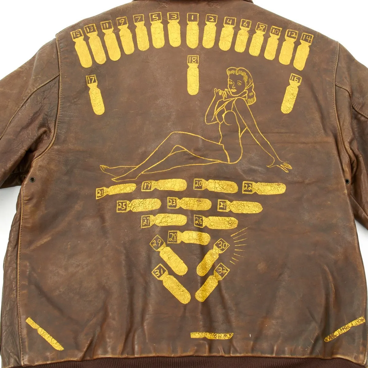 Original U.S WWII B-24 Homeward Angel Named 784th Bomb Squadron A-2 Flight Jacket