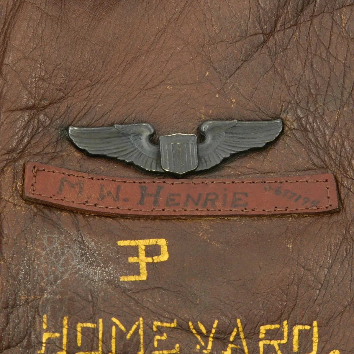 Original U.S WWII B-24 Homeward Angel Named 784th Bomb Squadron A-2 Flight Jacket