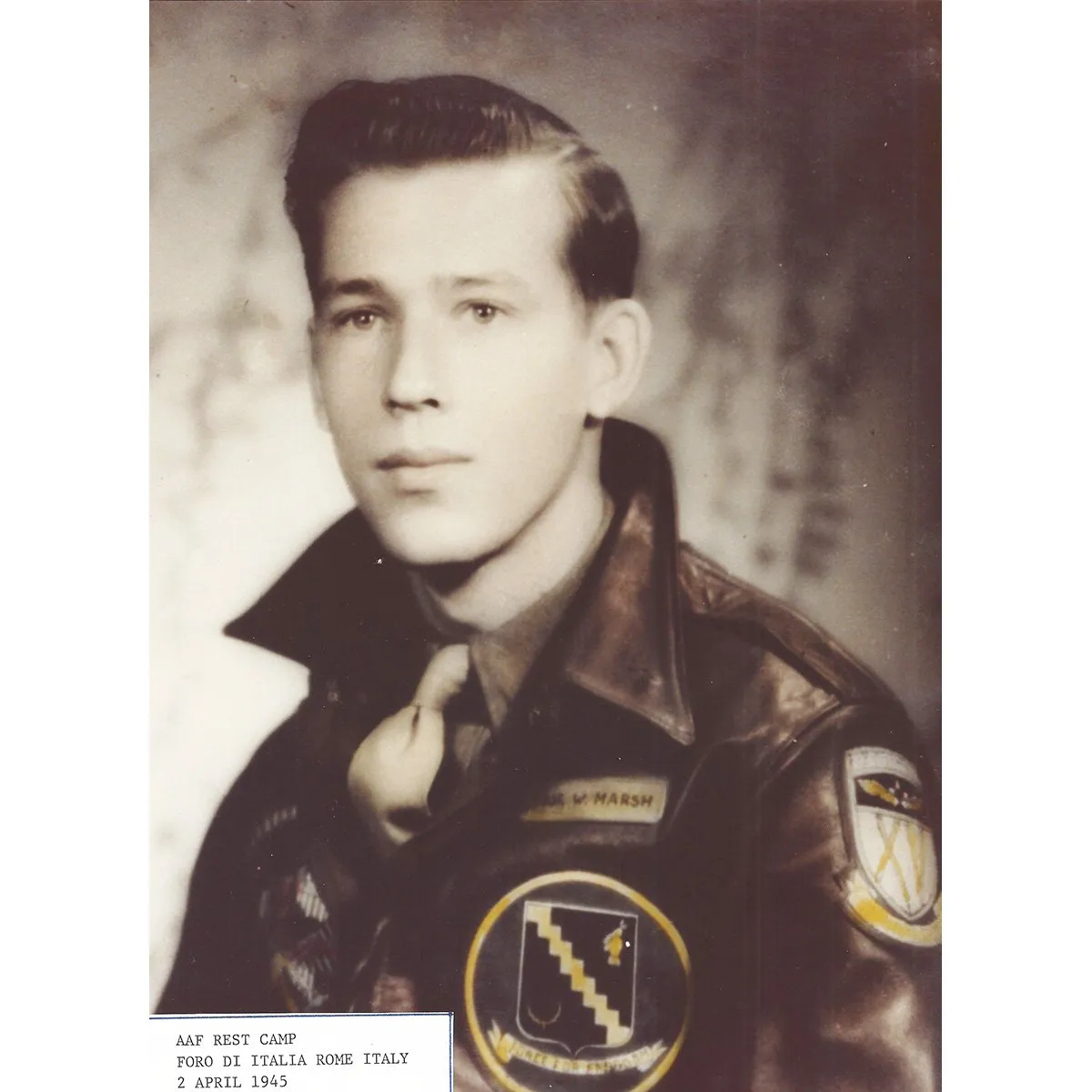 Original U.S. WWII B-24 Liberator 98th Bombardment Group Named A-2 Flight Jacket with Italian Theatre Patches