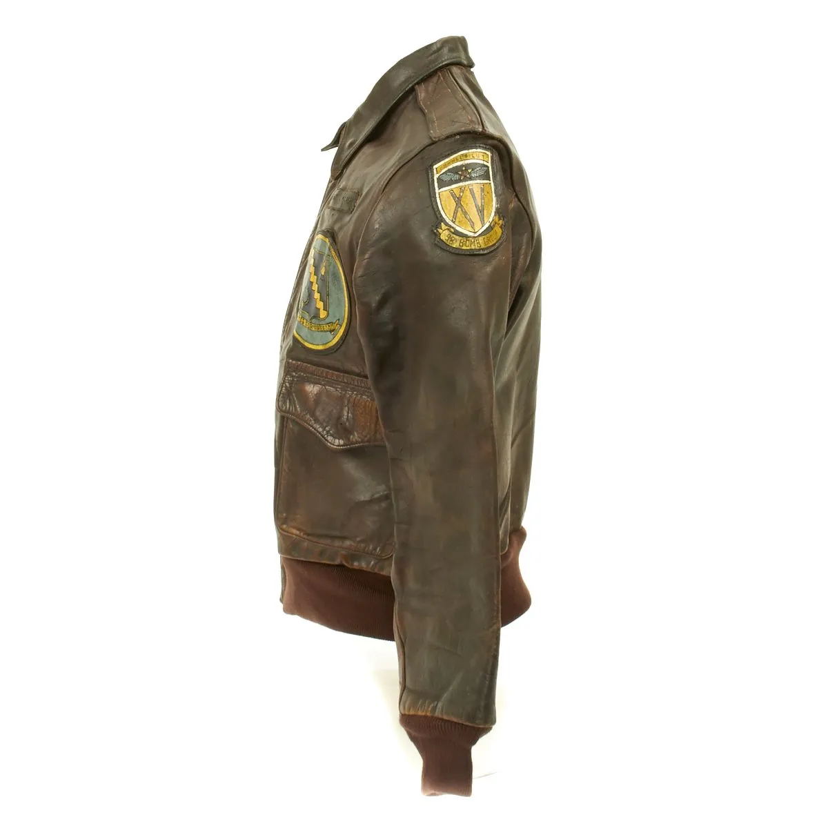 Original U.S. WWII B-24 Liberator 98th Bombardment Group Named A-2 Flight Jacket with Italian Theatre Patches