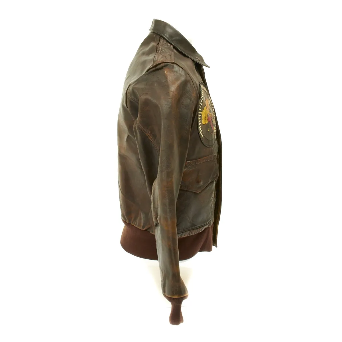 Original U.S. WWII B-24 Liberator 98th Bombardment Group Named A-2 Flight Jacket with Italian Theatre Patches
