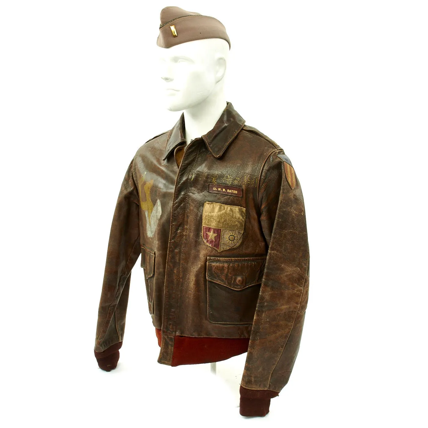 Original U.S. WWII China Burma India Hump Pilot Named A-2 Jacket Grouping