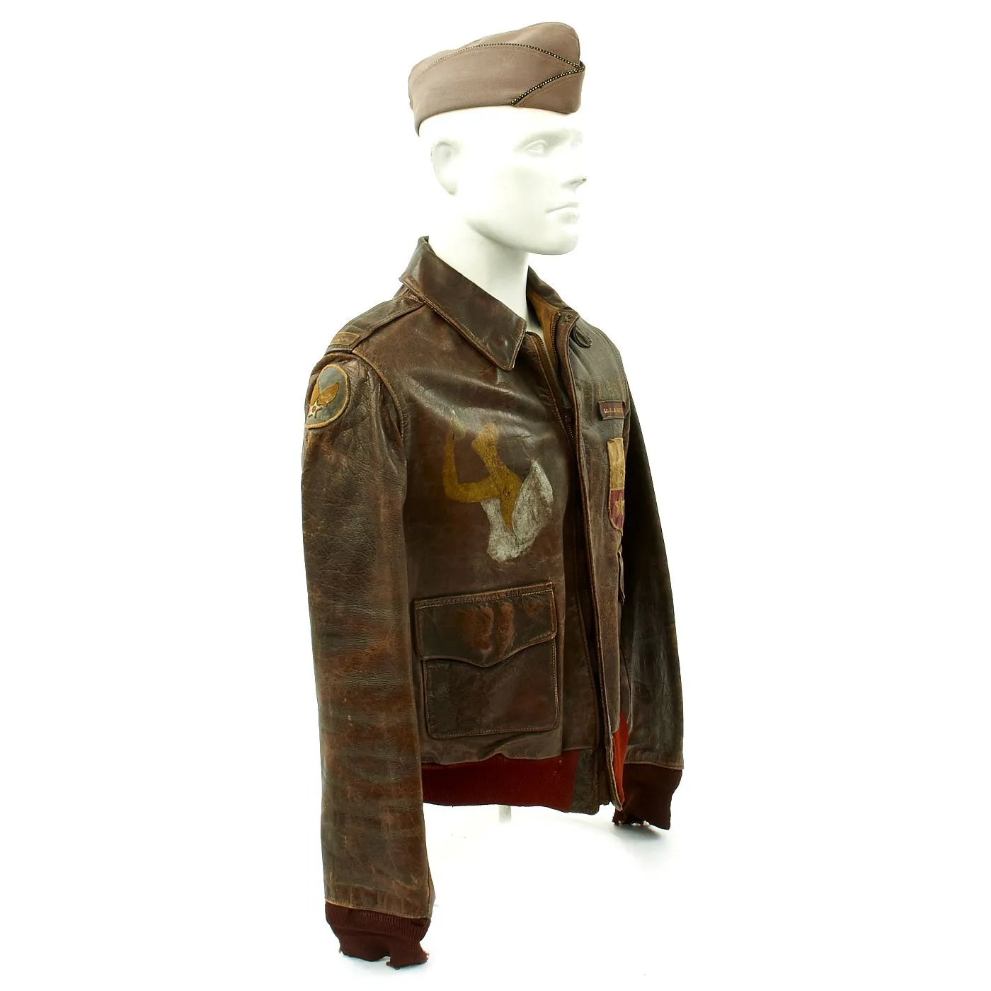 Original U.S. WWII China Burma India Hump Pilot Named A-2 Jacket Grouping