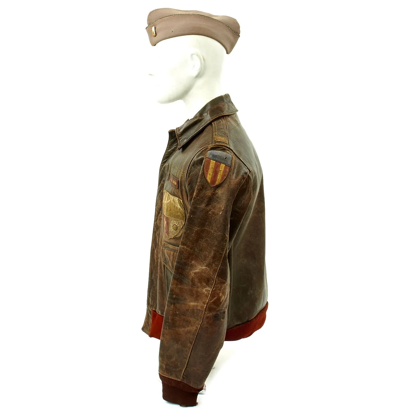 Original U.S. WWII China Burma India Hump Pilot Named A-2 Jacket Grouping