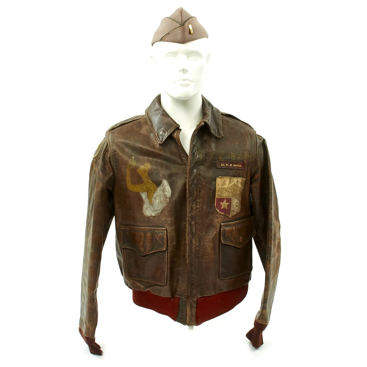 Original U.S. WWII China Burma India Hump Pilot Named A-2 Jacket Grouping