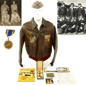 Original U.S. WWII China Burma India Hump Pilot Named A-2 Jacket Grouping