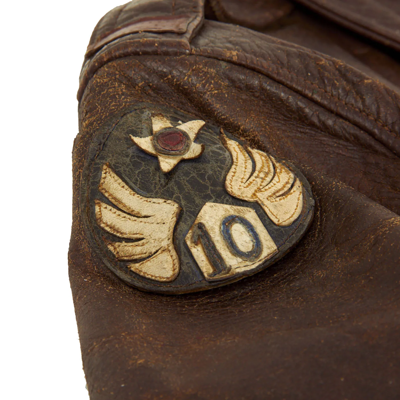 Original U.S. WWII Named 10th Air Force 436th Bombardment Squadron A-2 Flight Jacket - B-24 Liberator Pilot Theodore A. McConnell - 46 Missions