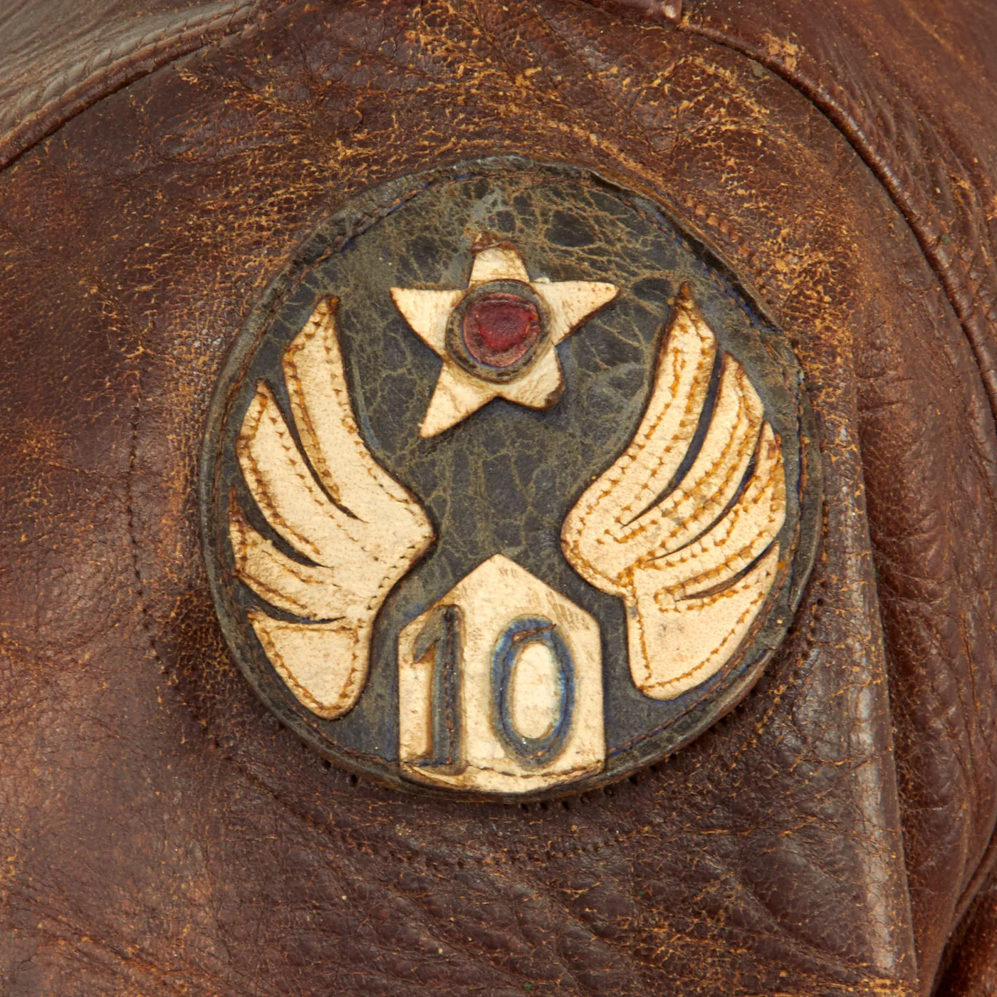 Original U.S. WWII Named 10th Air Force 436th Bombardment Squadron A-2 Flight Jacket - B-24 Liberator Pilot Theodore A. McConnell - 46 Missions