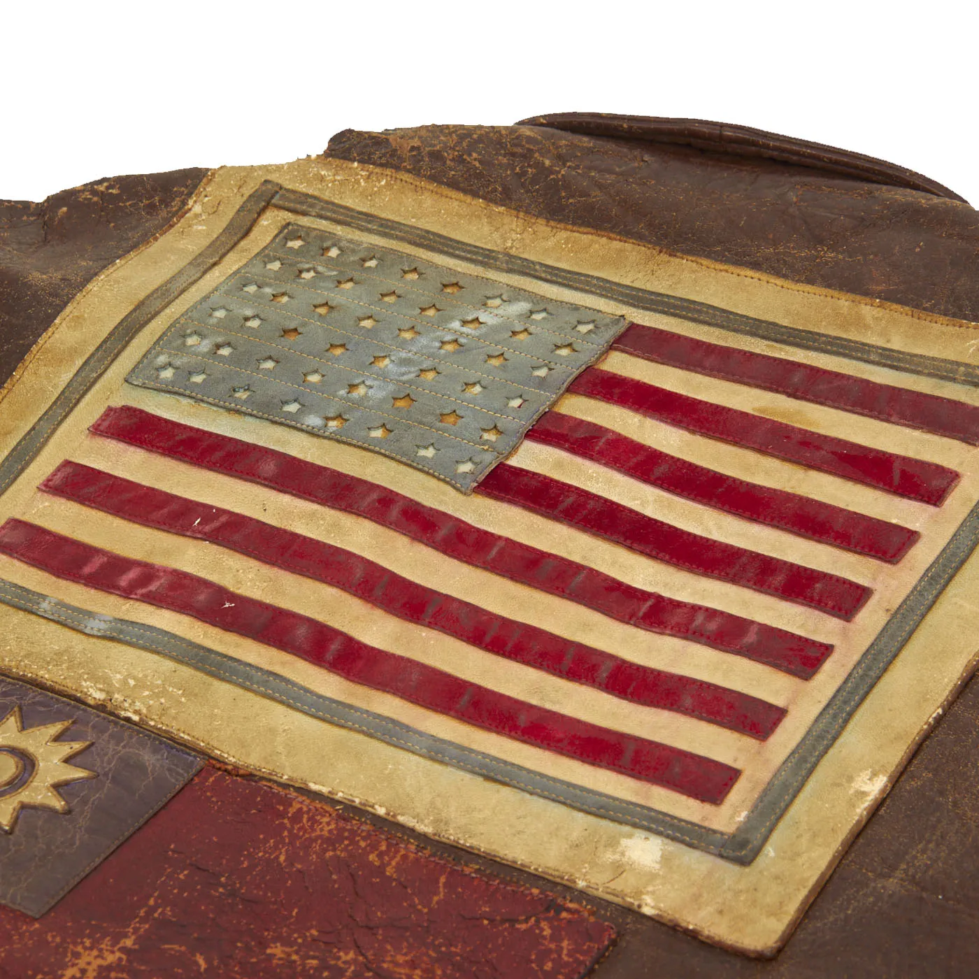 Original U.S. WWII Named 10th Air Force 436th Bombardment Squadron A-2 Flight Jacket - B-24 Liberator Pilot Theodore A. McConnell - 46 Missions