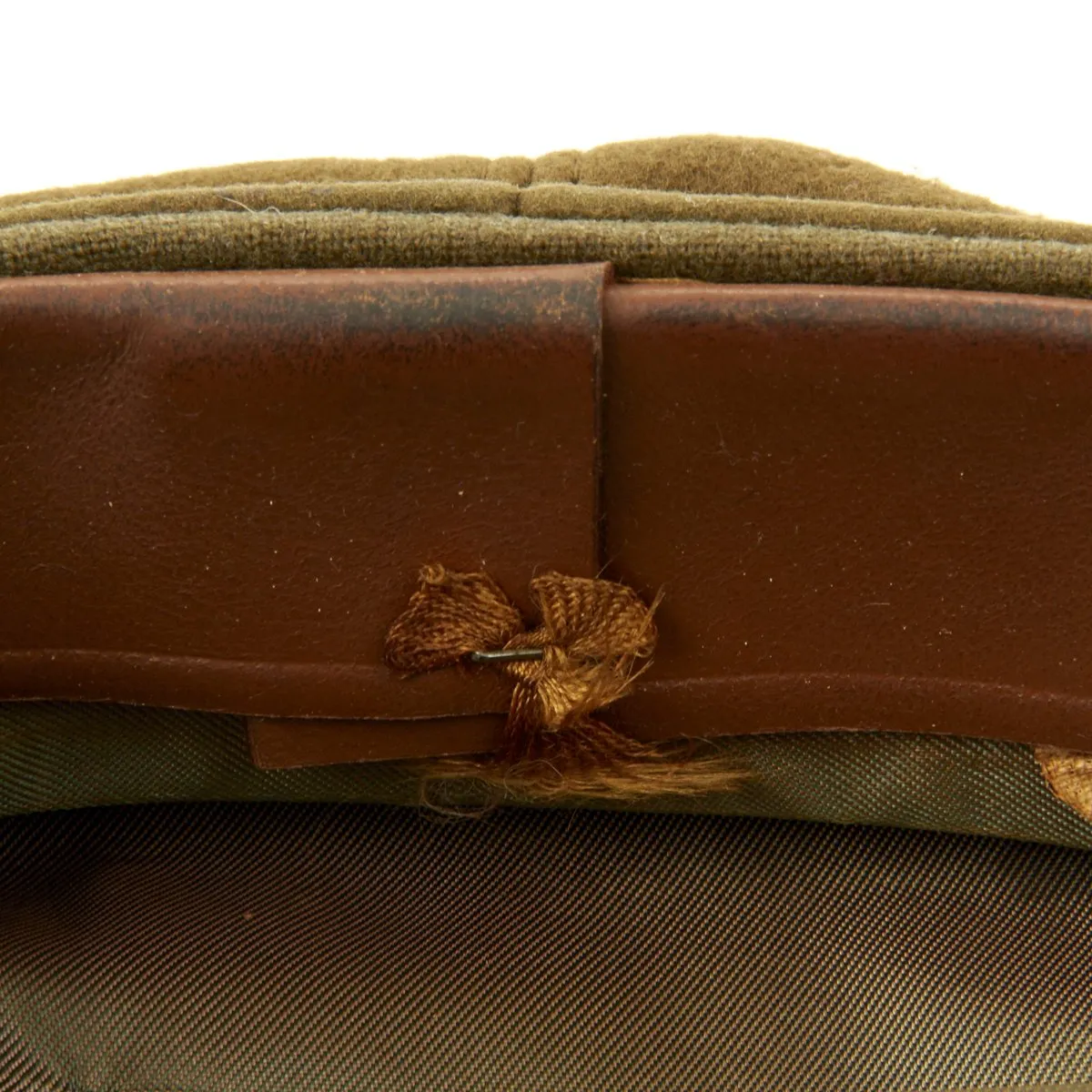 Original U.S. WWII Named 344th Fighter Squadron USAAF Crush Cap