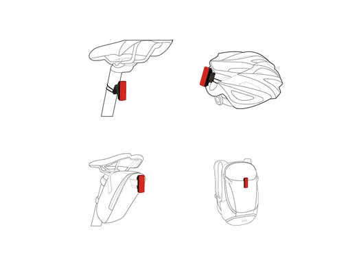 Ravemen LS-CT01 (CR500 and TR20) Light Set - Black/Red