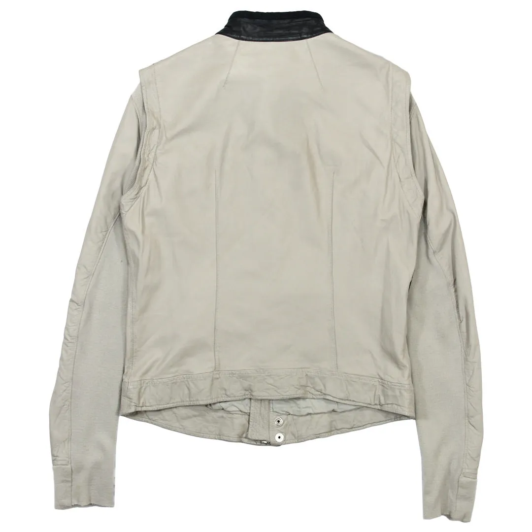 Rick Owens Two Tone Leather Pilot Jacket S/S08 Creatch Large