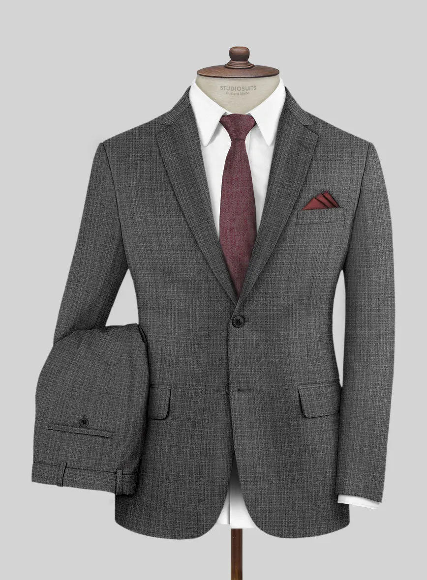 Scabal Slate Gray Wool Suit