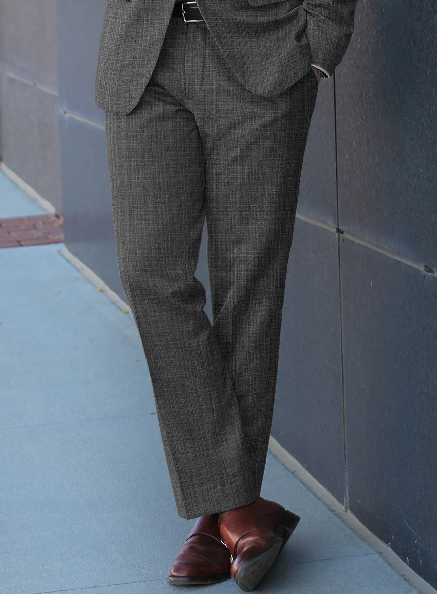 Scabal Slate Gray Wool Suit