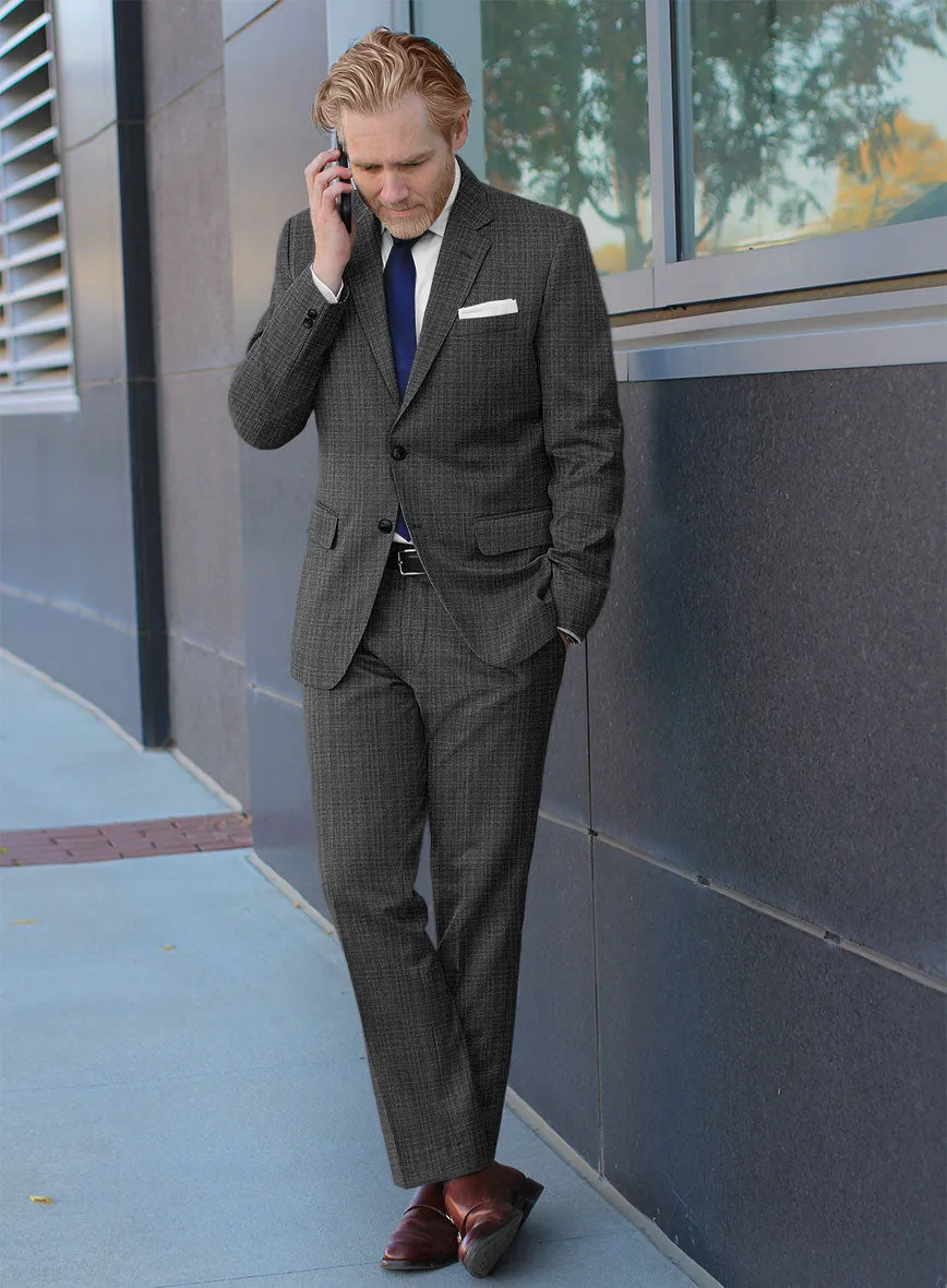 Scabal Slate Gray Wool Suit