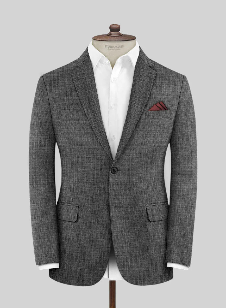 Scabal Slate Gray Wool Suit