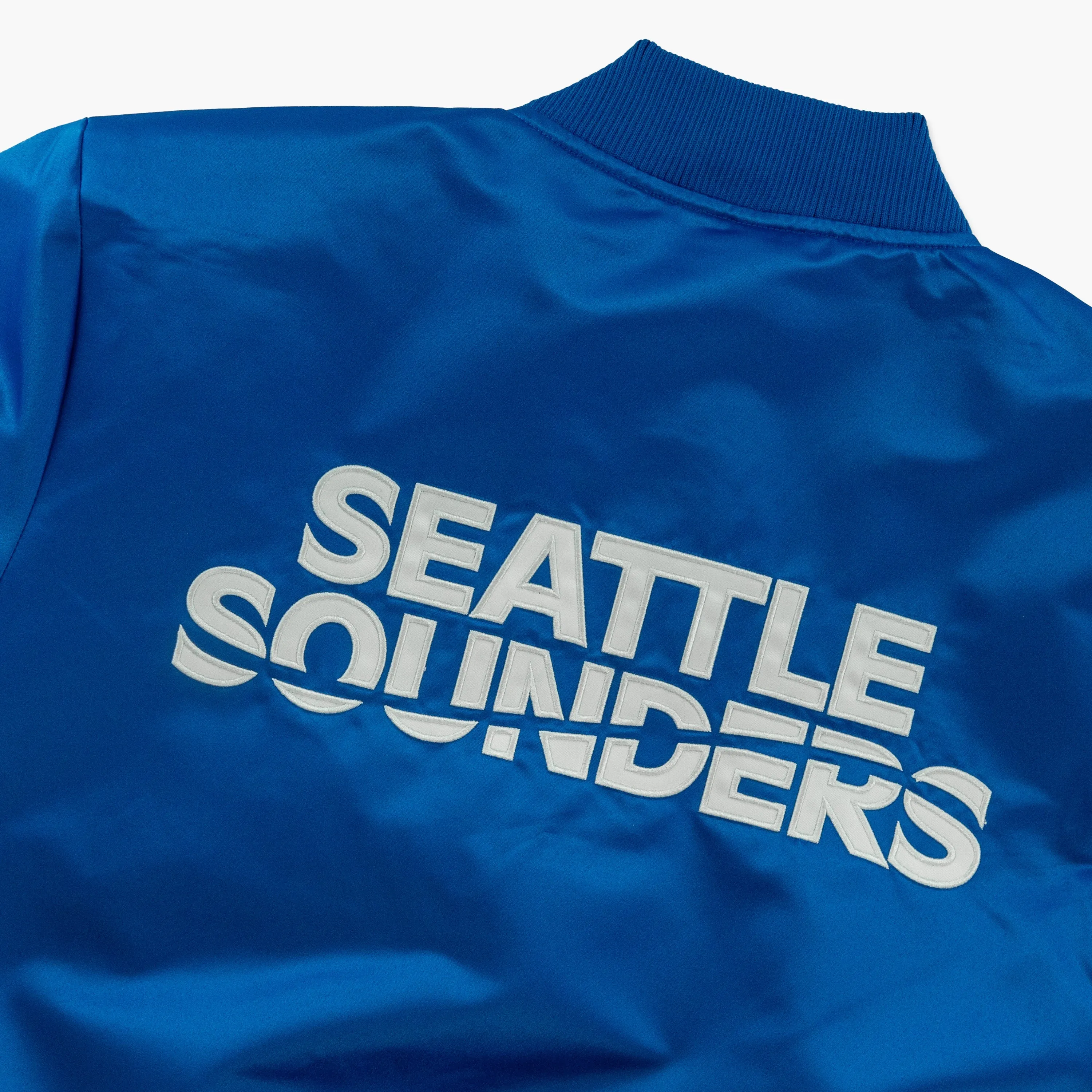 Seattle Sounders Royal Blue Satin Jacket