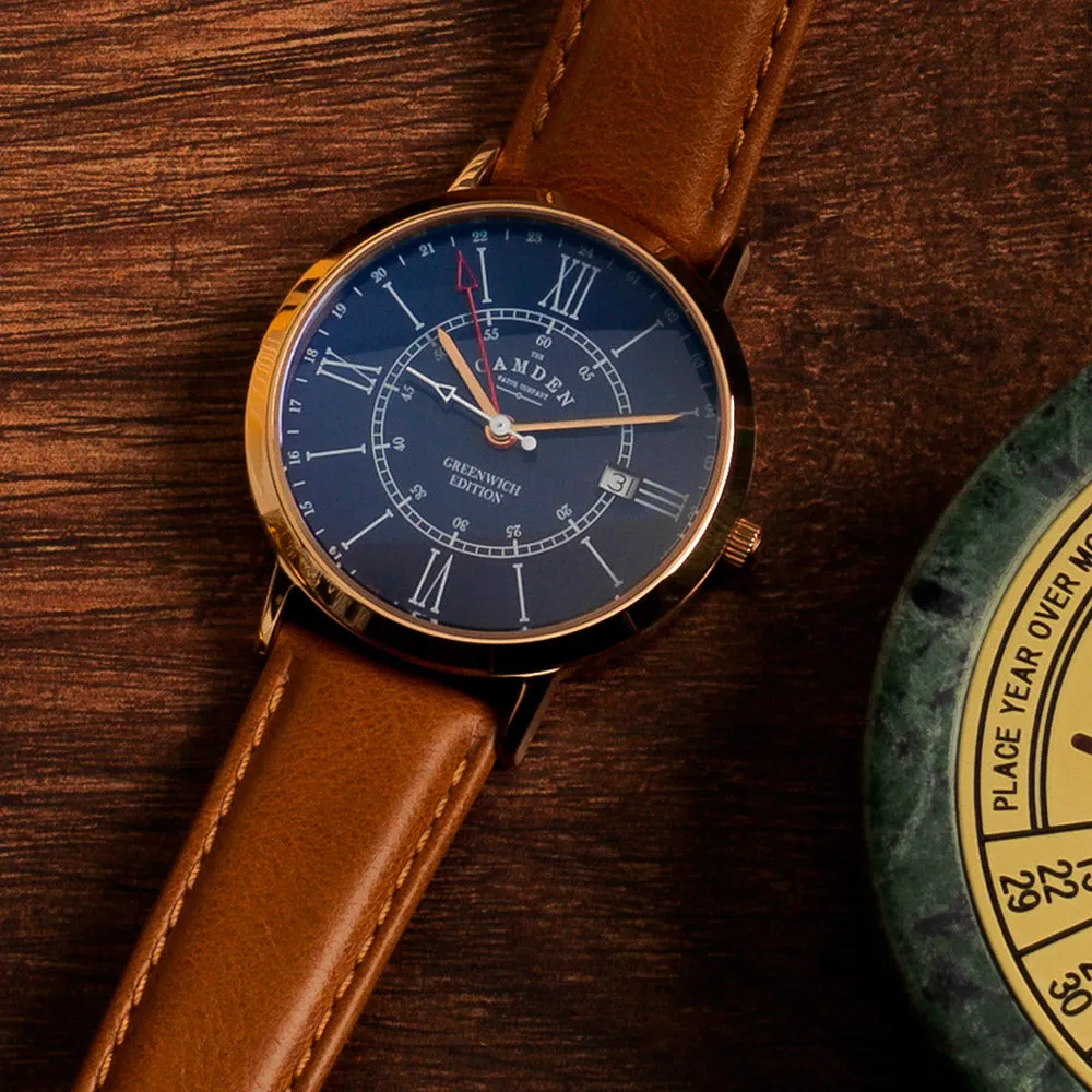 The Camden Watch Company Special Edition GMT Watch Greenwich Edition