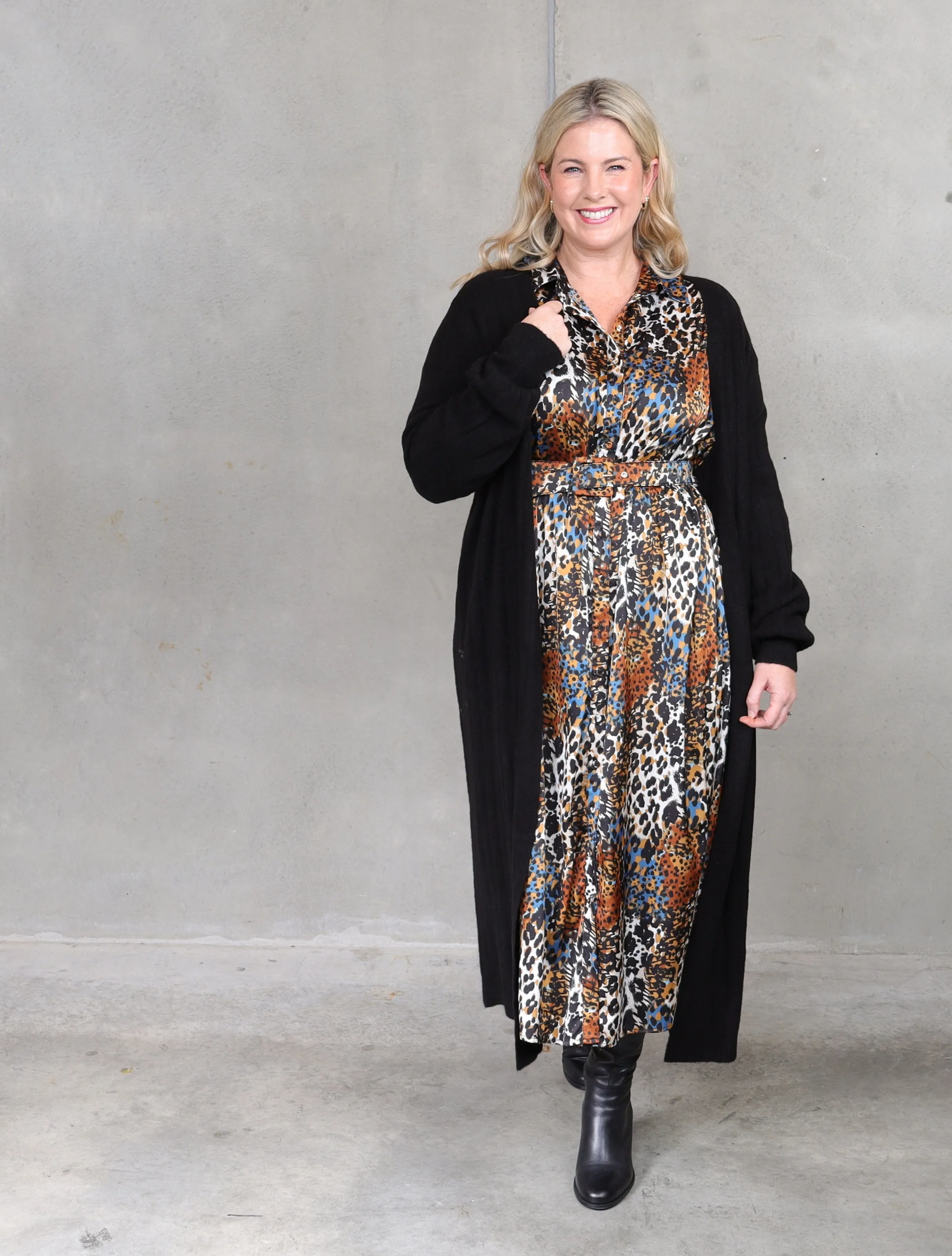 The Hustle Shirt Dress - Gold Dust