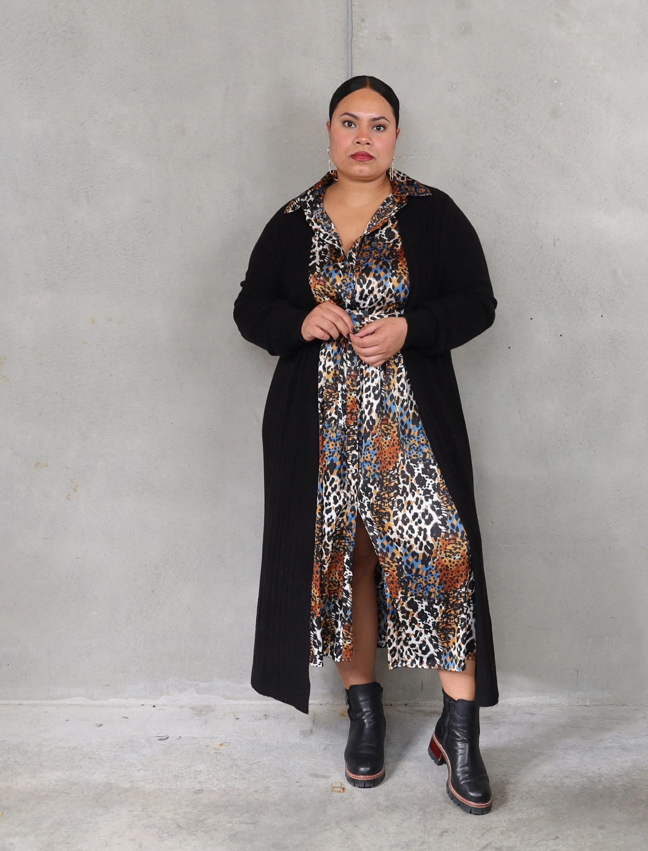 The Hustle Shirt Dress - Gold Dust
