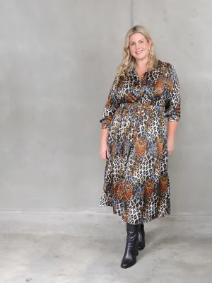 The Hustle Shirt Dress - Gold Dust