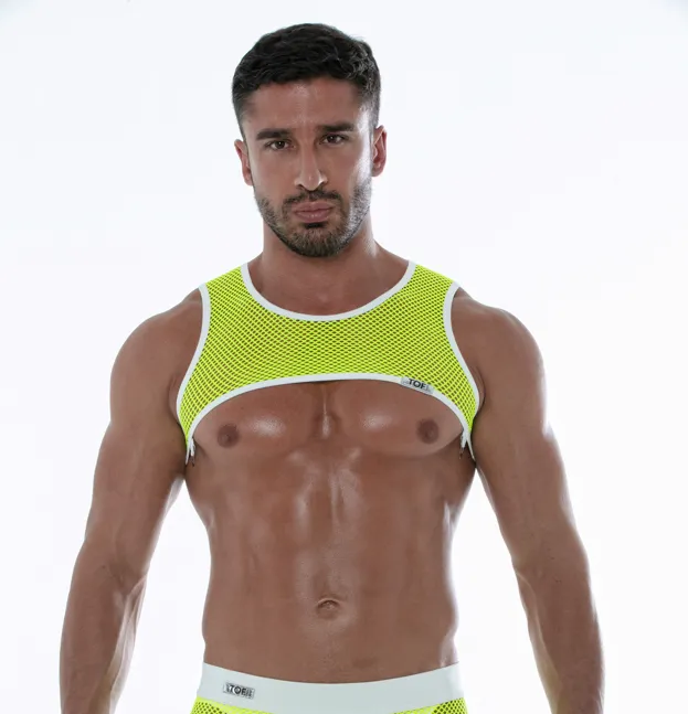 TOF Paris Neon Mesh Harness Neon Yellow