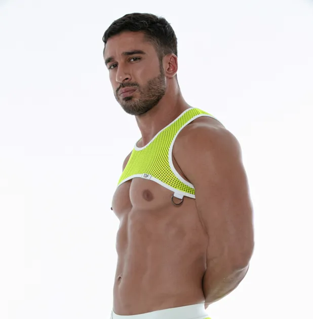 TOF Paris Neon Mesh Harness Neon Yellow