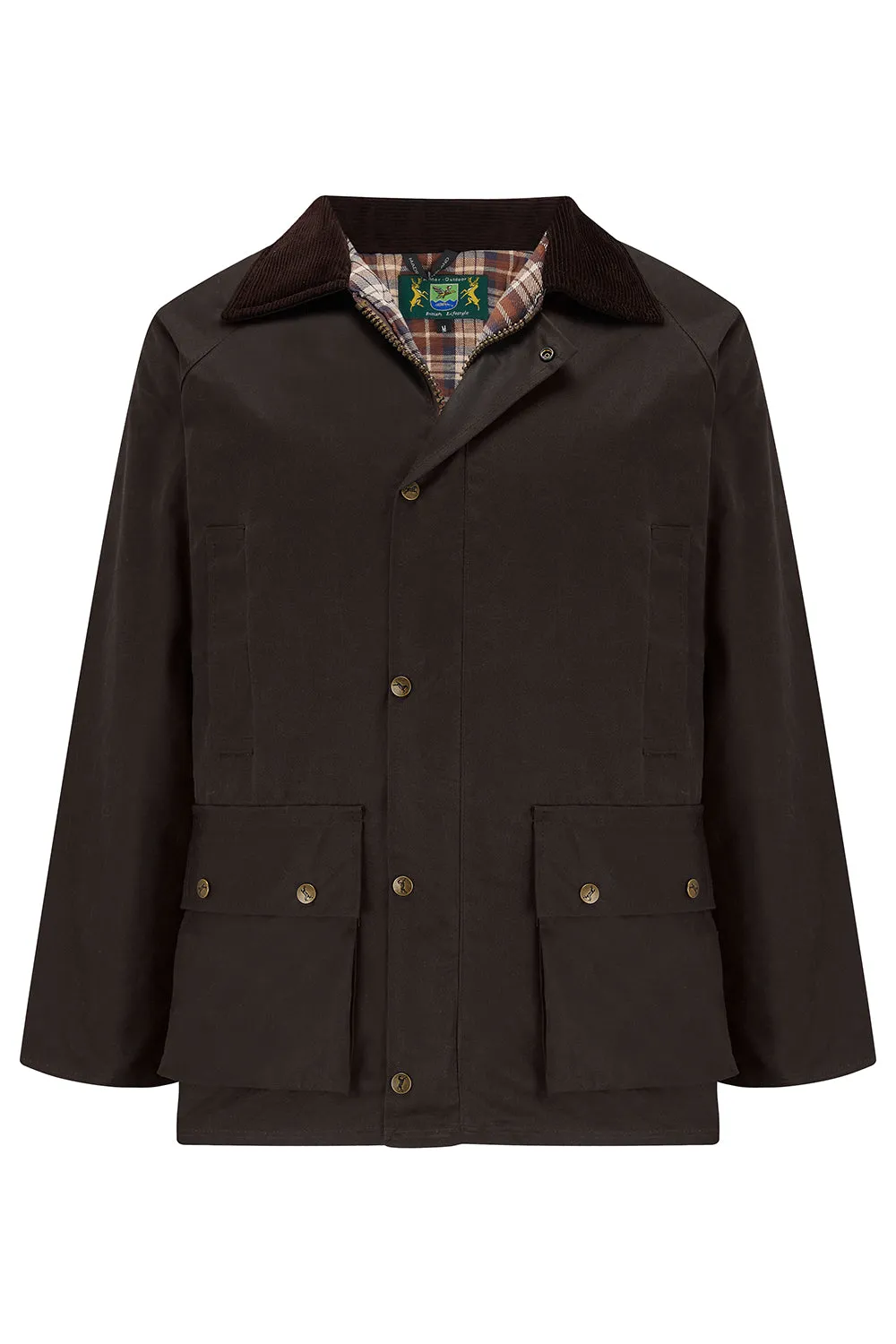 Tweed Outdoor 'Horseman' Unisex Wax Jacket in Brown