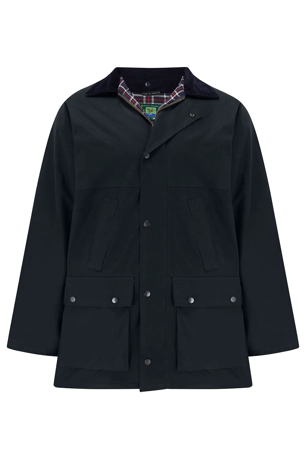 Tweed Outdoor 'Horseman' Unisex Wax Jacket in Navy