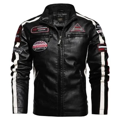 Vintage Moto Stripe Jacket
