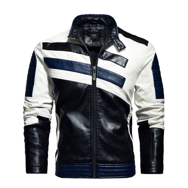 Vintage Moto Stripe Jacket