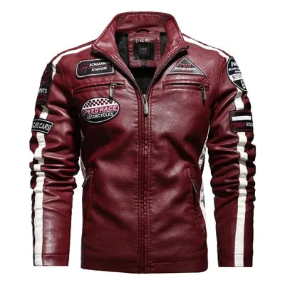 Vintage Moto Stripe Jacket