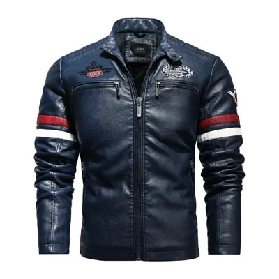 Vintage Moto Stripe Jacket