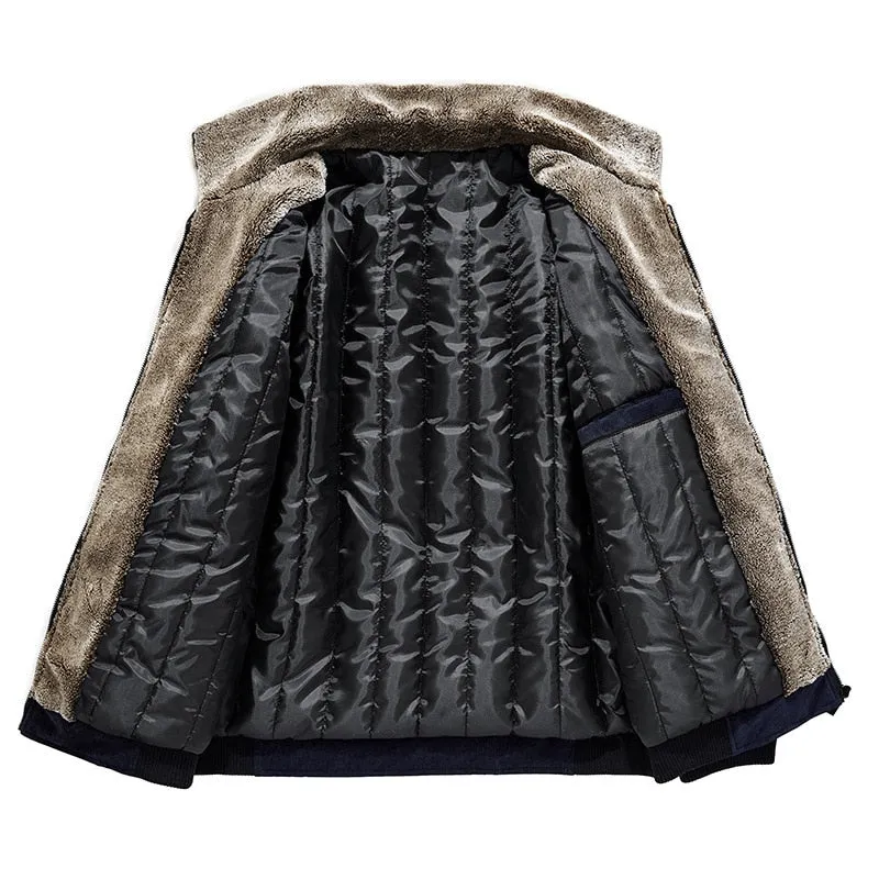 West Louis Fleece Corduroy Windbreaker Jacket