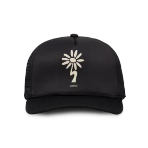Wildflower Foam Trucker Hat - Black